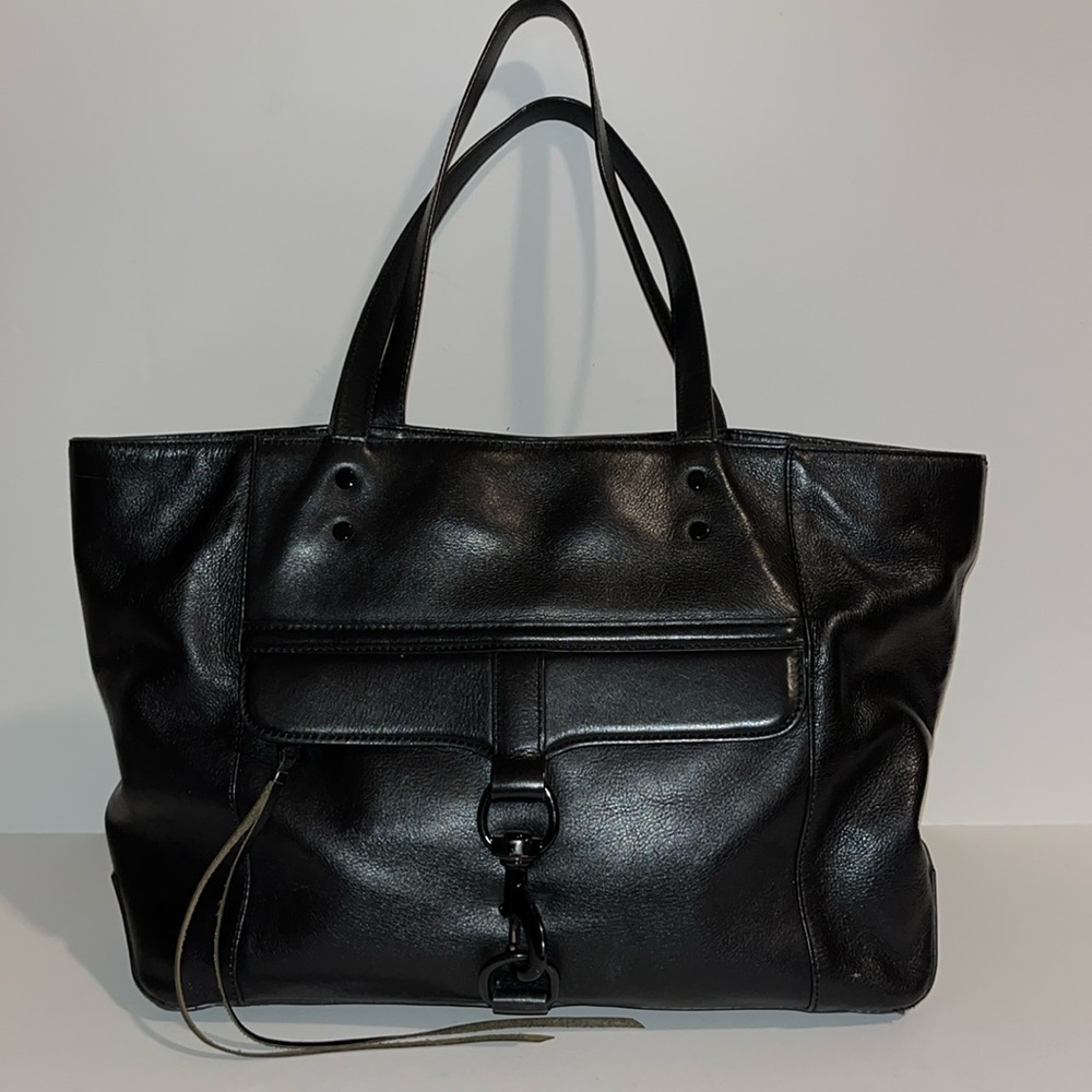 Rebecca Minkoff Black Leather Shoulder Tote